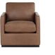 Portman Marseille Camel Leather Swivel Lounge Chair